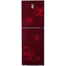 ECO+ 202 LITER FRAMELESS GLASS DOOR FRIDGE MAGNOLIA MARRON WITH BASE Price In BANGLADESH And INDIA