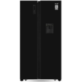 ECO+ 566 LITER SIDE BY SIDE GLASS DOOR FRIDGE BLACK WITH WATER DISPENSER Price In BANGLADESH And INDIA