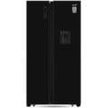 ECO+ 566 LITER SIDE BY SIDE GLASS DOOR FRIDGE BLACK WITH WATER DISPENSER Price In BANGLADESH