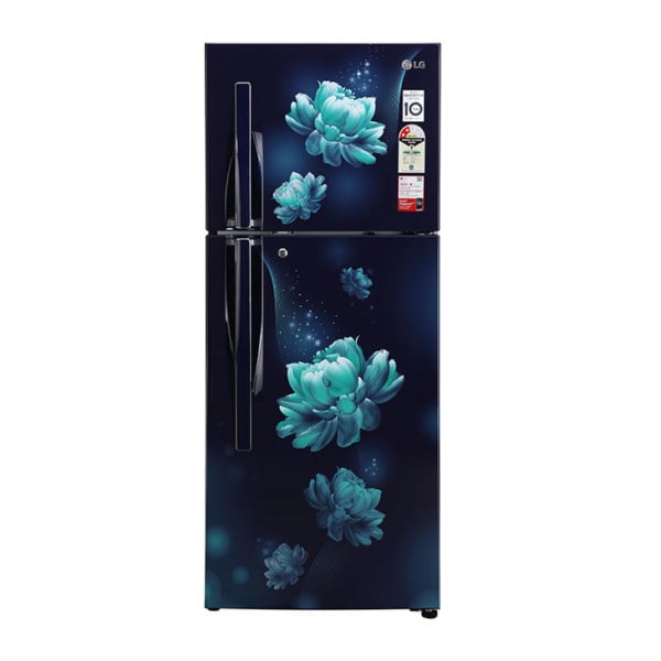 LG 240 Ltr, 2 Star, Smart Inverter Compressor, Convertible, Smart Diagnosis™, Blue Charm Finish, Frost-Free Double Door Refrigerator Refrigerator Price In Bangladesh