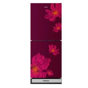 KONKA-KRB-200GB 200 Ltr Red Sakura-2-Door Bottom Freezer Refrigerator Price In Bangladesh