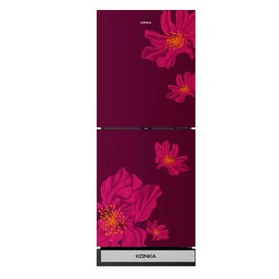 KONKA-KRB-200GB 200 Ltr Red Sakura-2-Door Bottom Freezer Refrigerator Price In Bangladesh