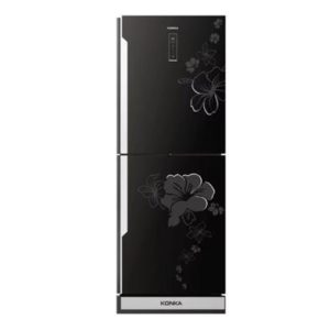 KONKA 315 LTR KRT-315EGB Black Upper Freezer Refrigerator Price In Bangladesh