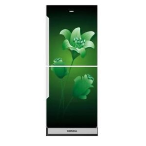 KONKA 270 LTR KRB-270VB- 3D Green Lily Bottom Freezer  Refrigerator Price In Bangladesh