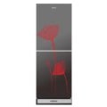 KONKA KRB-270VB Glass Mirror Red Tulip Bottom Freezer 270 LTR Refrigerator Price In Bangladesh