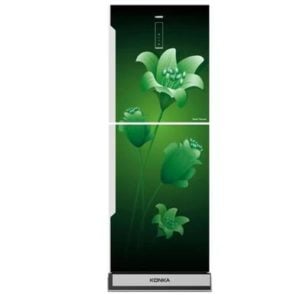 KONKA 307 LTR KRB-307EVB-3D Green Lily Bottom Freezer with Digital Display Refrigerator Price In Bangladesh