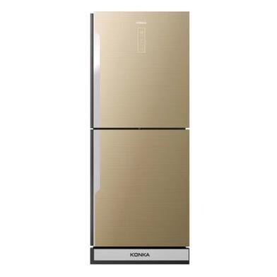 KONKA 282 LTR KRT-282EGB Golden Upper Freezer Electronics Control with Digital Display Refrigerator Price In Bangladesh