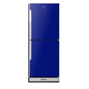 KONKA 282 LTR KRT-282EIGB Blue Upper Freezer Electronics Control Digital Display with Inverter Technology Refrigerator Price In Bangladesh