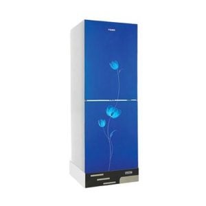 Vision Glass Door RE-185 Liter Blue Flower Bottom Mount Refrigerator Price In Bangladesh