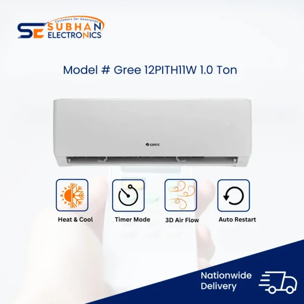 GREE 1.0 Ton DC Inverter Pular Series Wall Mount Air Conditioner Price In BANGLADESH