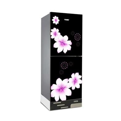 Vision Glass Door Refrigerator RE-222L Mirror White Purple Top Mount – 988256 Price In Bangladesh