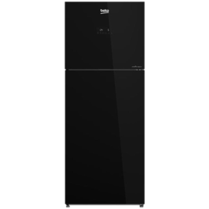 BEKO Top Mount Refrigerator | 340 Ltr | Black Glass Door (BOREF-B3RDNR37ZGB) Price In Bangladesh