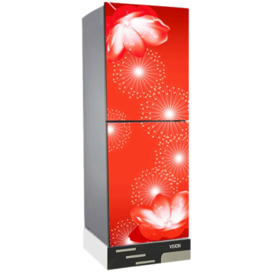 Vision Glass Door Refrigerator RE-185L Digital Lily Flower Bottom Mount – 827660 Price In Bangladesh