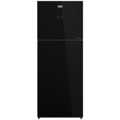 BEKO Top Mount Refrigerator | 340 Ltr | Black Glass Door (BOREF-B3RDNR37ZGB) Price In Bangladesh