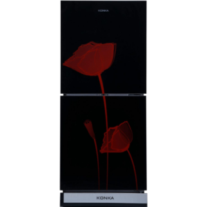 KONKA-KRT-200GB Refrigerator Glass Mirror Red Tulip-2-Door, Upper Freezer (200 Ltr) Price In Bangladesh