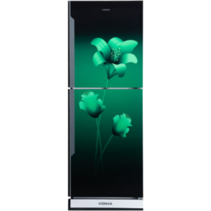 KONKA Refrigerator-KRB-270EVB-3D Green Lily, Bottom Freezer, with Digital Display (270 LTR) Price In Bangladesh