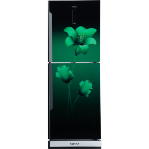 KONKA Refrigerator-KRB-307EVB-3D Green Lily, Bottom Freezer, with Digital Display (307 LTR) Price In Bangladesh