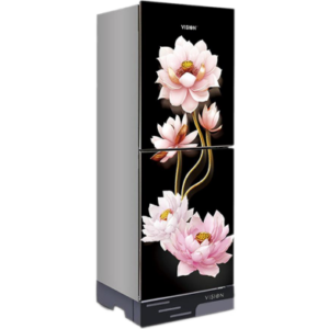 VISION Glass Door Refrigerator RE-142 Liter Lotus Flower Top Mount – 988697 Price In Bangladesh