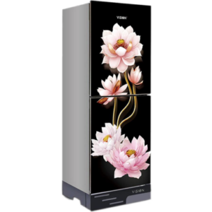 VISION Glass Door Refrigerator RE-142 Liter Lotus Flower Top Mount – 988697 Price In Bangladesh